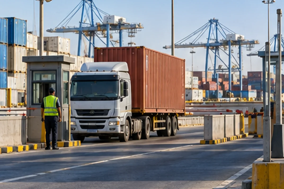 Broker reviewing a freight enquiry with a client